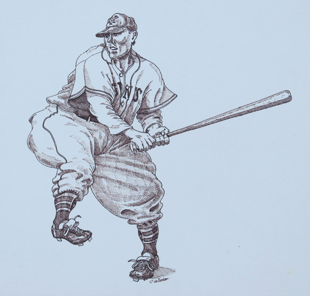 Vintage Baseball: Pen and Ink 