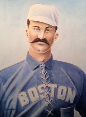 Vintage Baseball: Watercolor: 